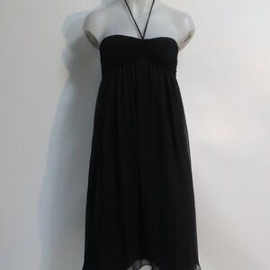NWT Womens Twinset Black Strapless Dress S
